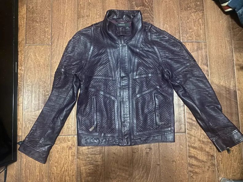 Versace Versace Runway Crafted Leather Jacket - dmc Size US M / EU 48-50 / 2 - 2 Thumbnail