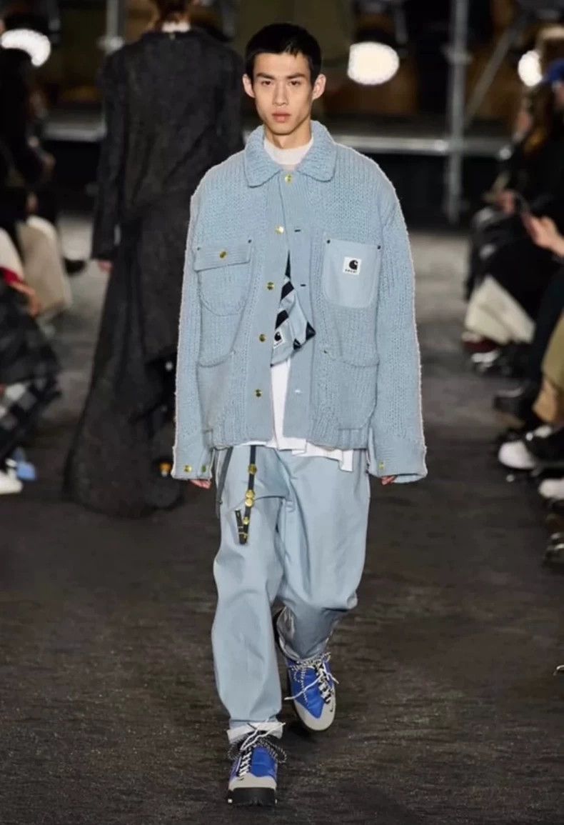 Sacai Sacai x Carhartt WIP Knit Jacket - dmc Size US L / EU 52-54 / 3 - 8 Thumbnail