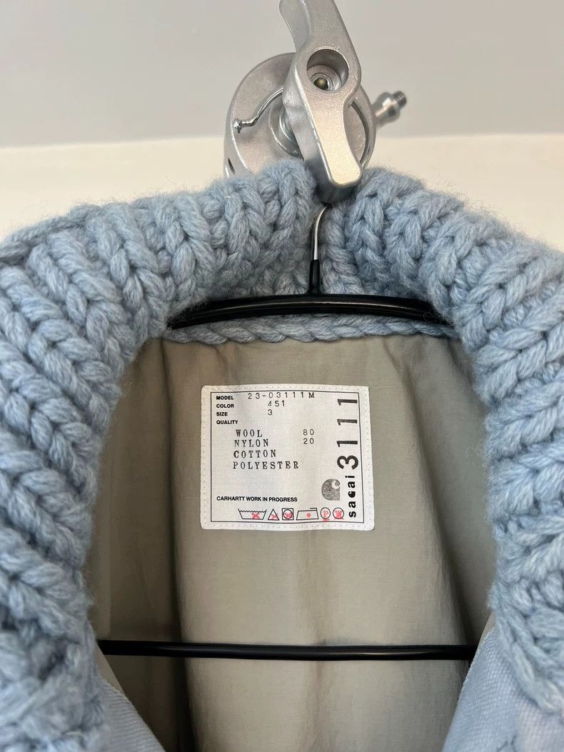 Sacai Sacai x Carhartt WIP Knit Jacket - dmc Size US L / EU 52-54 / 3 - 5 Thumbnail
