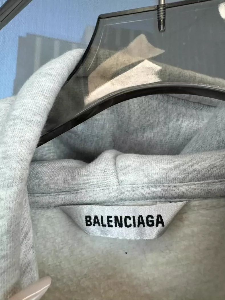 Balenciaga Balenciaga Gray Cartoon Cow Zip Hoodie - dmc Size US S / EU 44-46 / 1 - 6 Thumbnail