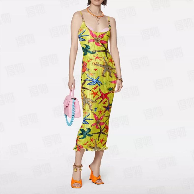 Versace Versace Runway Sea Life Print Dress - dmc Size US 31 - 2 Thumbnail