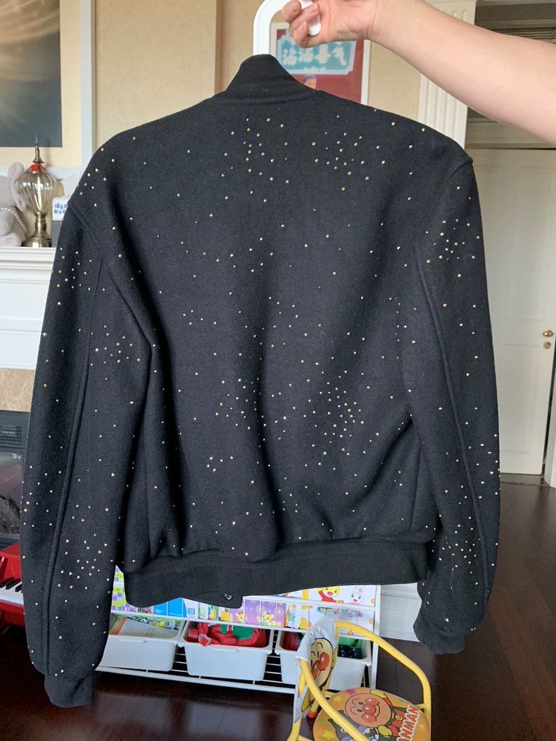 Versace Versace Black Wool Studded Bomber Jacket - dmc Size US M / EU 48-50 / 2 - 2 Thumbnail
