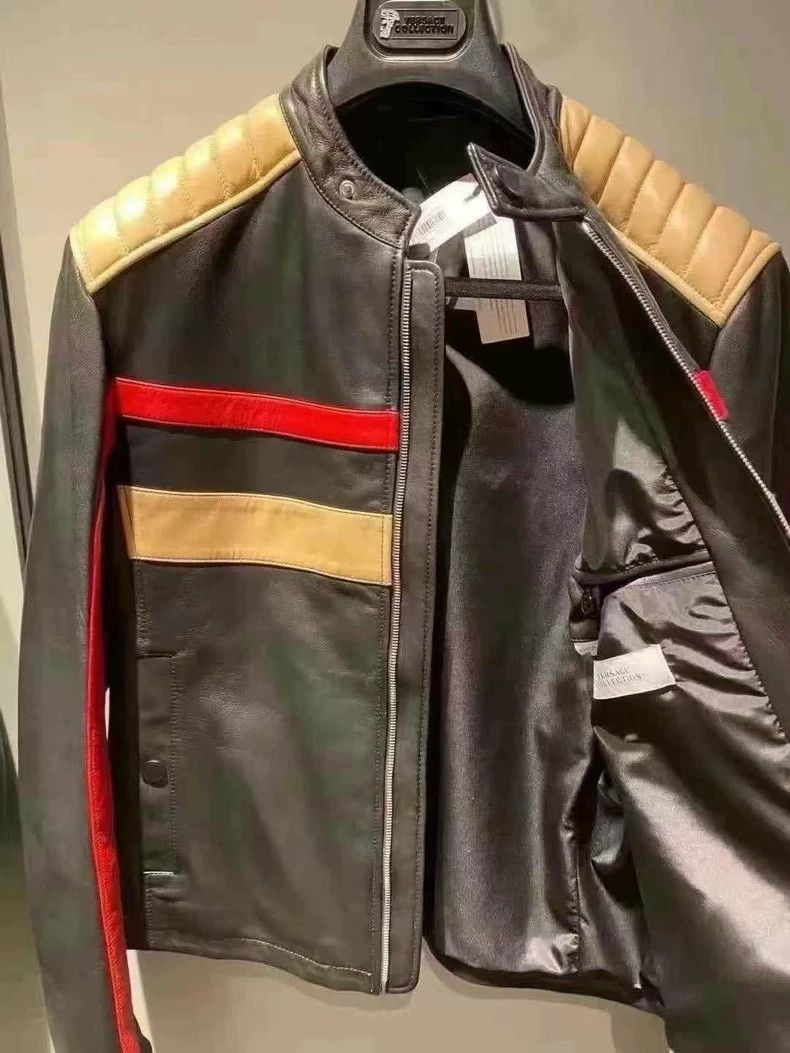 Versace Versace Slim Fit Lambskin Leather Jacket - dmc Size US L / EU 52-54 / 3 - 4 Thumbnail