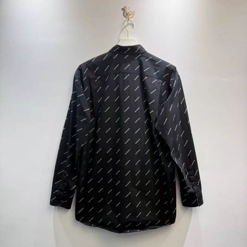 Balenciaga Balenciaga All-over Logo Long Sleeve Shirt - dmc Size US M / EU 48-50 / 2 - 4 Thumbnail