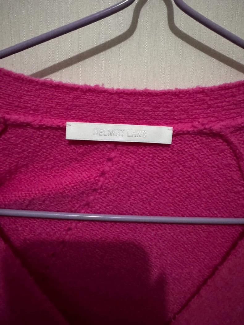 Helmut Lang Helmut Lang Pink Cropped Knit Cardigan - dmc Size US XS / EU 42 / 0 - 3 Thumbnail