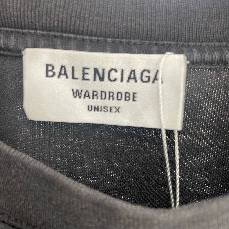 Balenciaga Balenciaga Washed Logo Short Sleeve Tee - dmc Size US XS / EU 42 / 0 - 4 Thumbnail