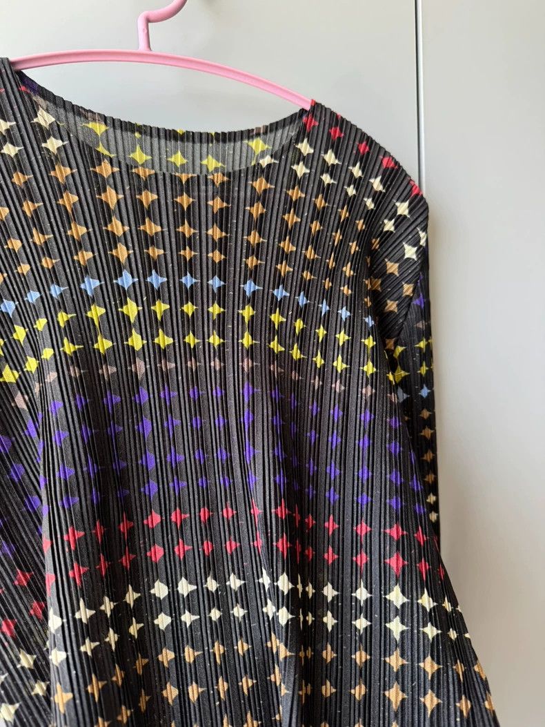 Issey Miyake Vintage Pleats Please Star Print Long Sleeve - dmc Size US M / EU 48-50 / 2 - 4 Thumbnail