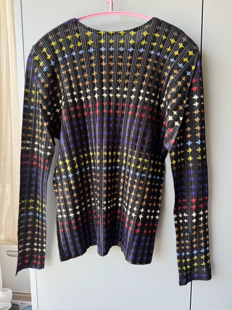 Issey Miyake Vintage Pleats Please Star Print Long Sleeve - dmc Size US M / EU 48-50 / 2 - 5 Thumbnail