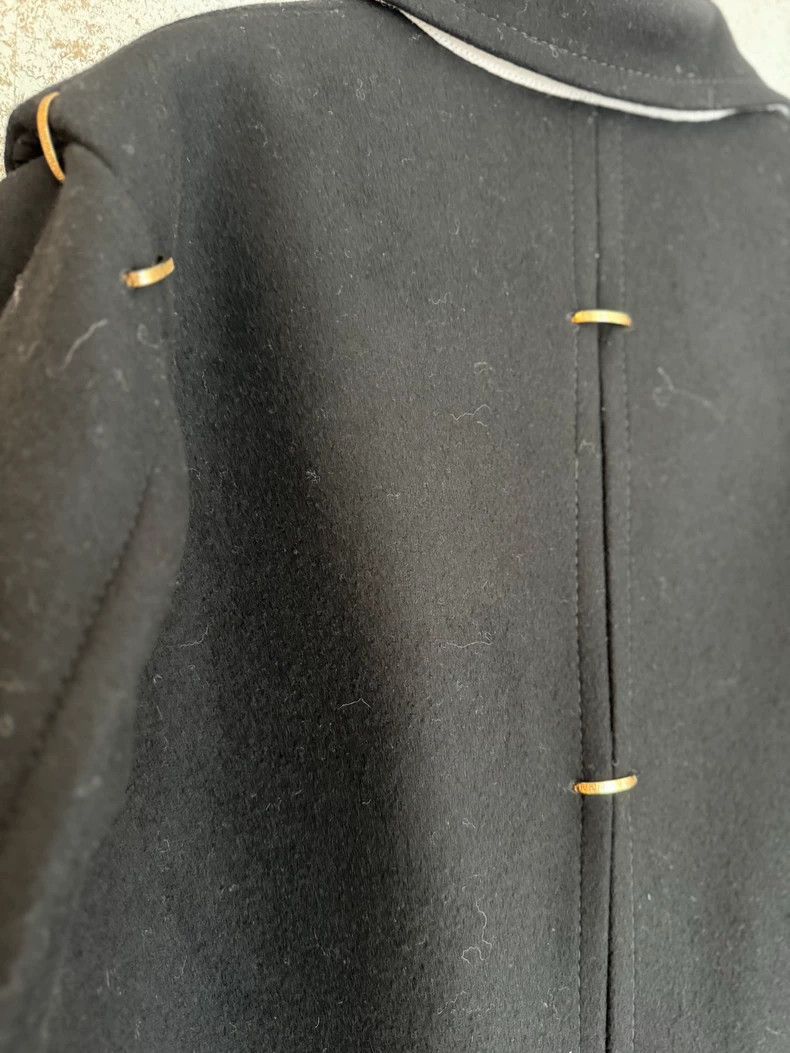 Versace VERSACE Black Wool Women's Coat - dmc Size US L / EU 52-54 / 3 - 4 Thumbnail