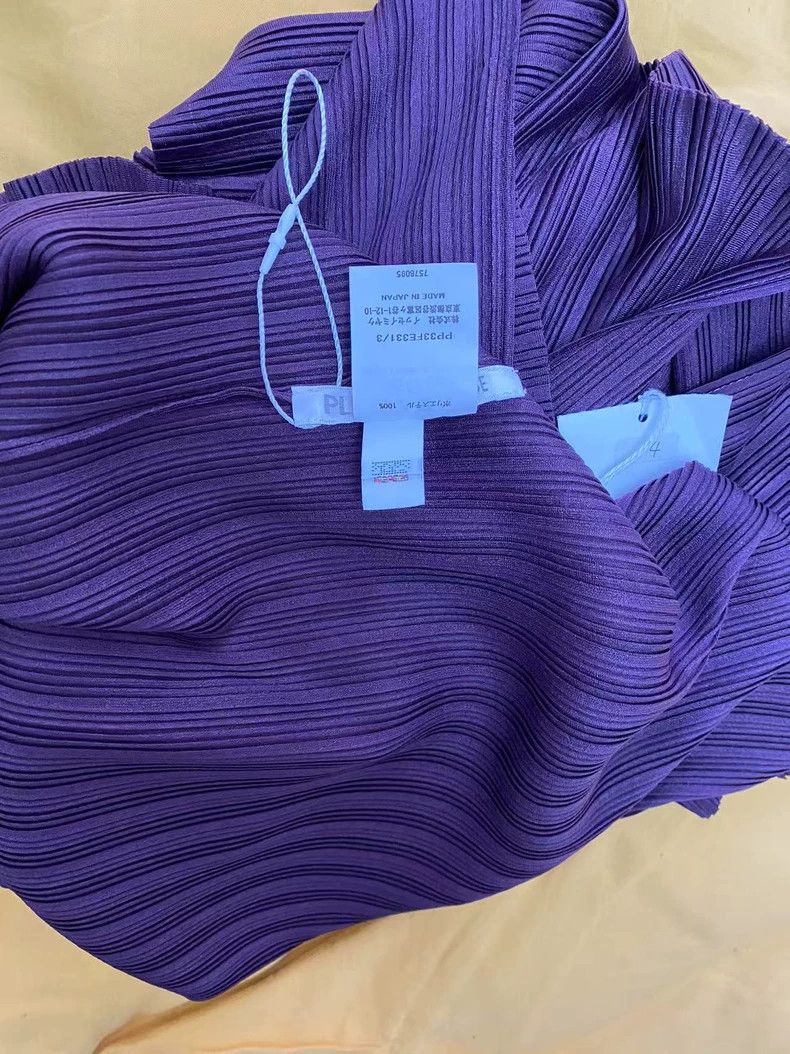 Issey Miyake Issey Miyake Purple Turtleneck Sleeveless Top - dmc Size US M / EU 48-50 / 2 - 3 Thumbnail