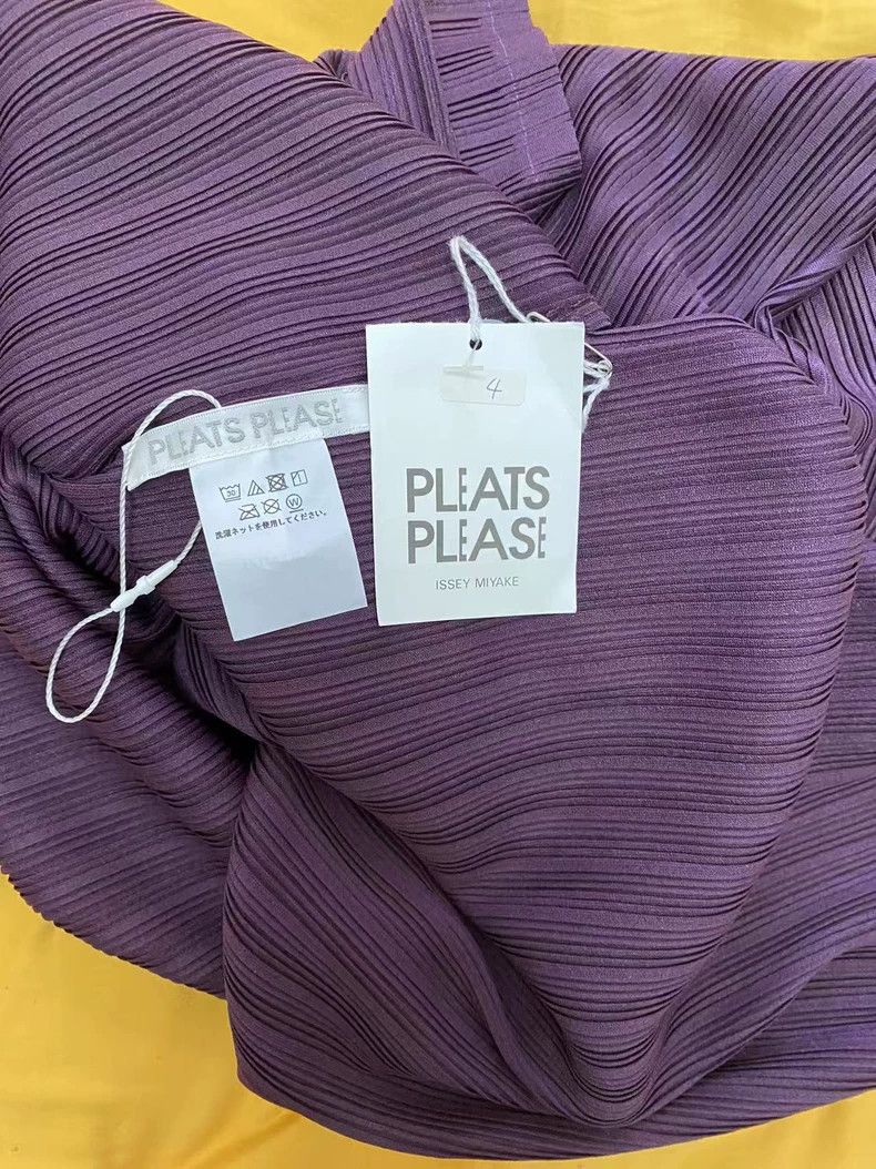 Issey Miyake Issey Miyake Purple Turtleneck Sleeveless Top - dmc Size US M / EU 48-50 / 2 - 2 Thumbnail