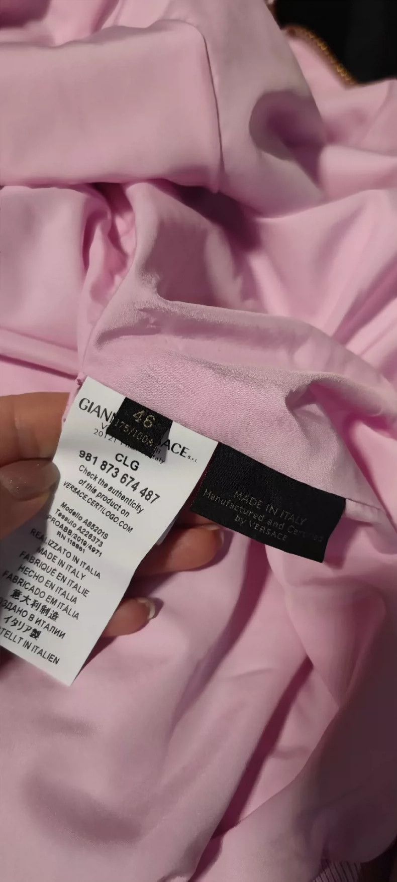 Versace Versace Pink Light Cotton Jacket - dmc Size US L / EU 52-54 / 3 - 6 Thumbnail