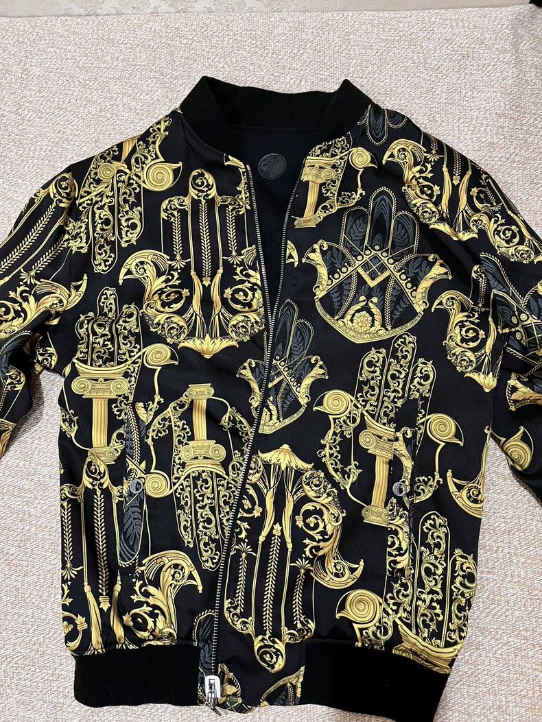 Versace Versace Men's Reversible Bomber Jacket - dmc Size US L / EU 52-54 / 3 - 3 Thumbnail