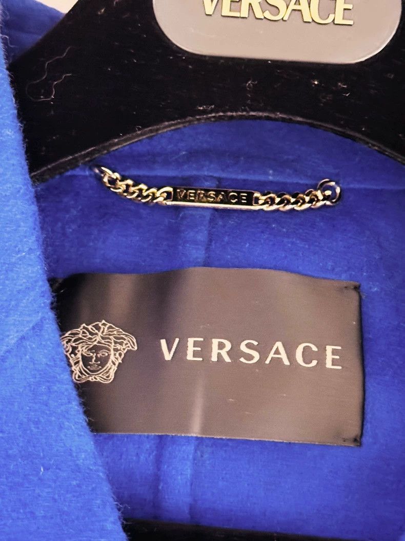 Versace Versace Double-Breasted Wool Coat - dmc Size US L / EU 52-54 / 3 - 2 Thumbnail