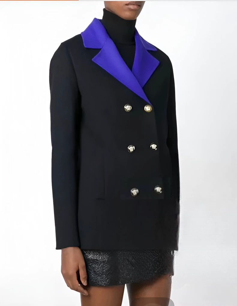 Versace Versace Double-Breasted Wool Coat - dmc Size US L / EU 52-54 / 3 - 9 Thumbnail