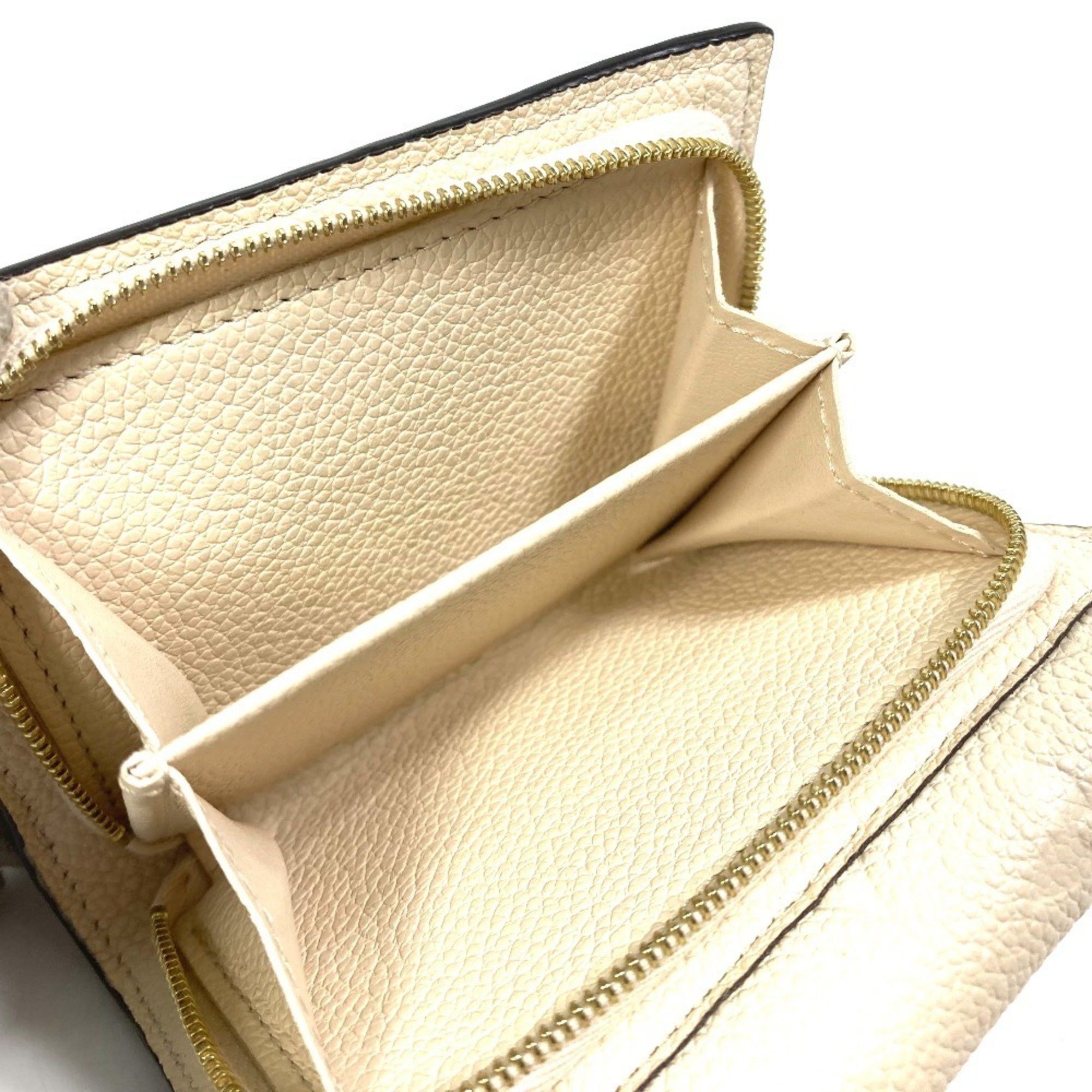 Louis Vuitton LOUIS VUITTON M81071 Monogram Empreinte Wallet, Portefeuille Metis Trifold Leather, Women's, Creme, Like New Size ONE SIZE - 12 Thumbnail