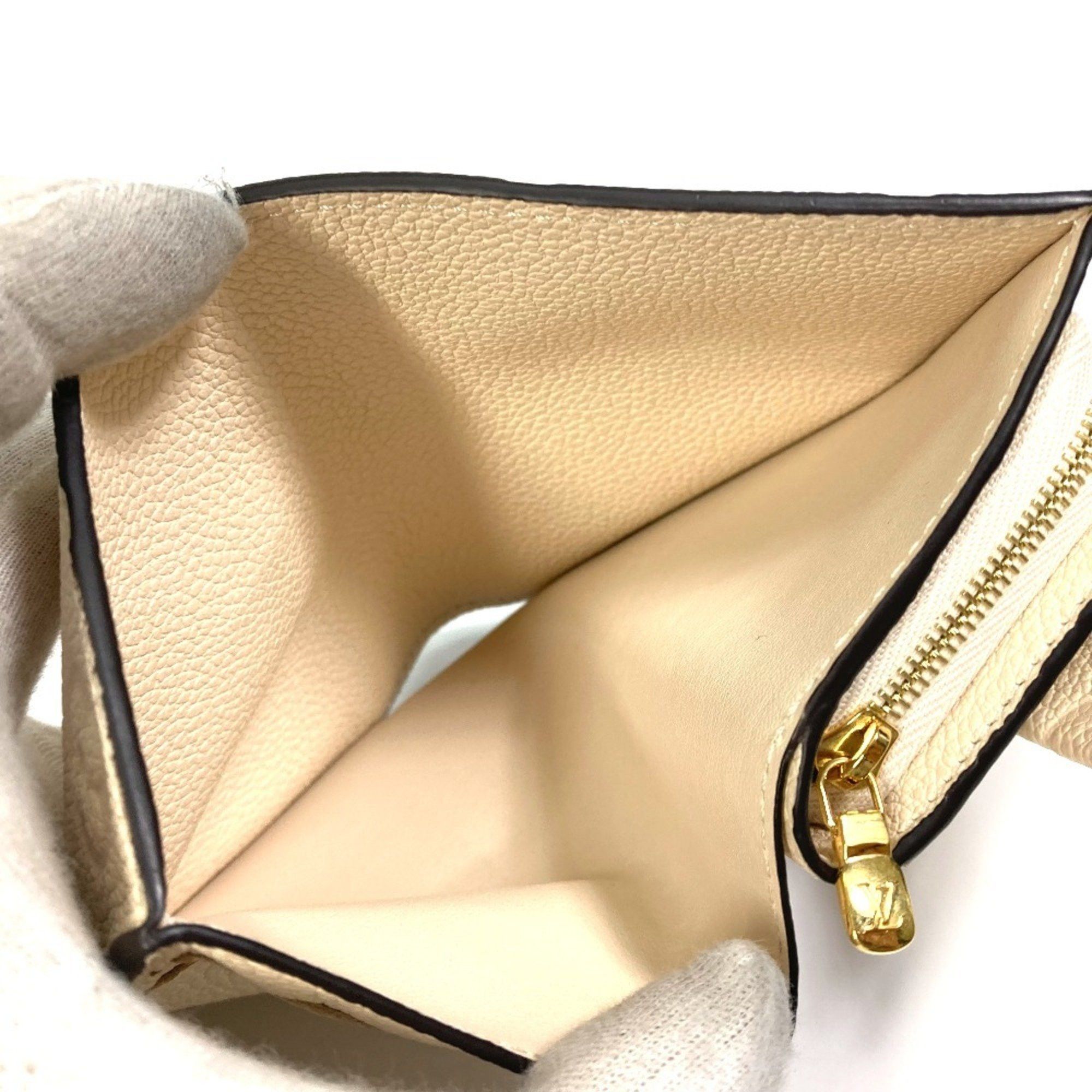 Louis Vuitton LOUIS VUITTON M81071 Monogram Empreinte Wallet, Portefeuille Metis Trifold Leather, Women's, Creme, Like New Size ONE SIZE - 11 Thumbnail