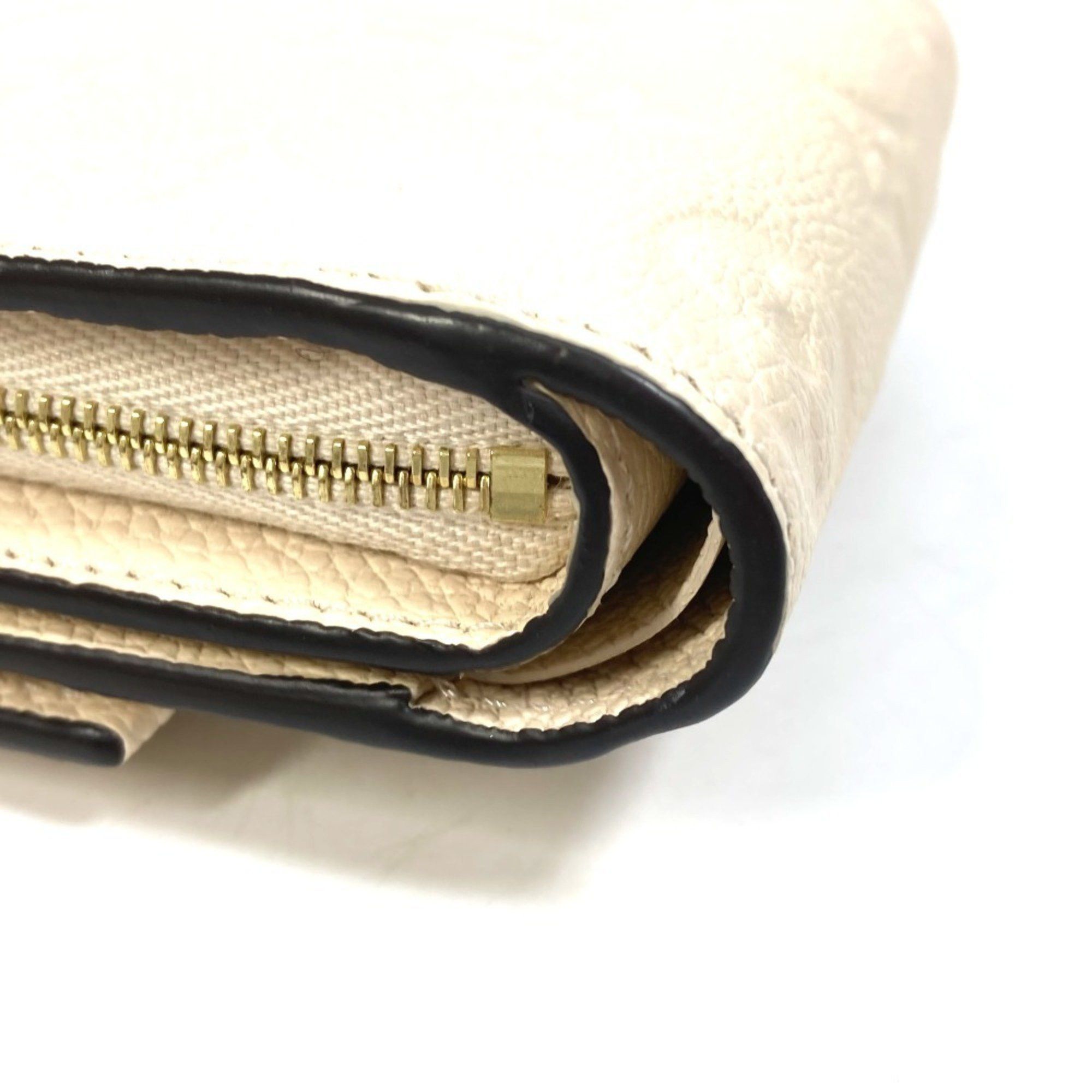 Louis Vuitton LOUIS VUITTON M81071 Monogram Empreinte Wallet, Portefeuille Metis Trifold Leather, Women's, Creme, Like New Size ONE SIZE - 7 Thumbnail