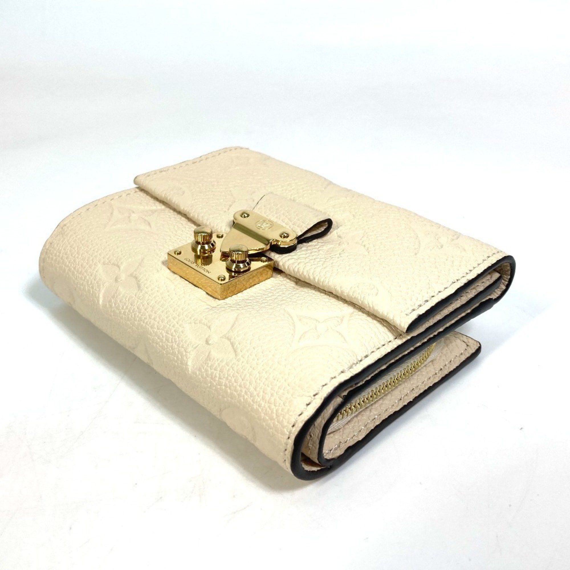 Louis Vuitton LOUIS VUITTON M81071 Monogram Empreinte Wallet, Portefeuille Metis Trifold Leather, Women's, Creme, Like New Size ONE SIZE - 4 Thumbnail