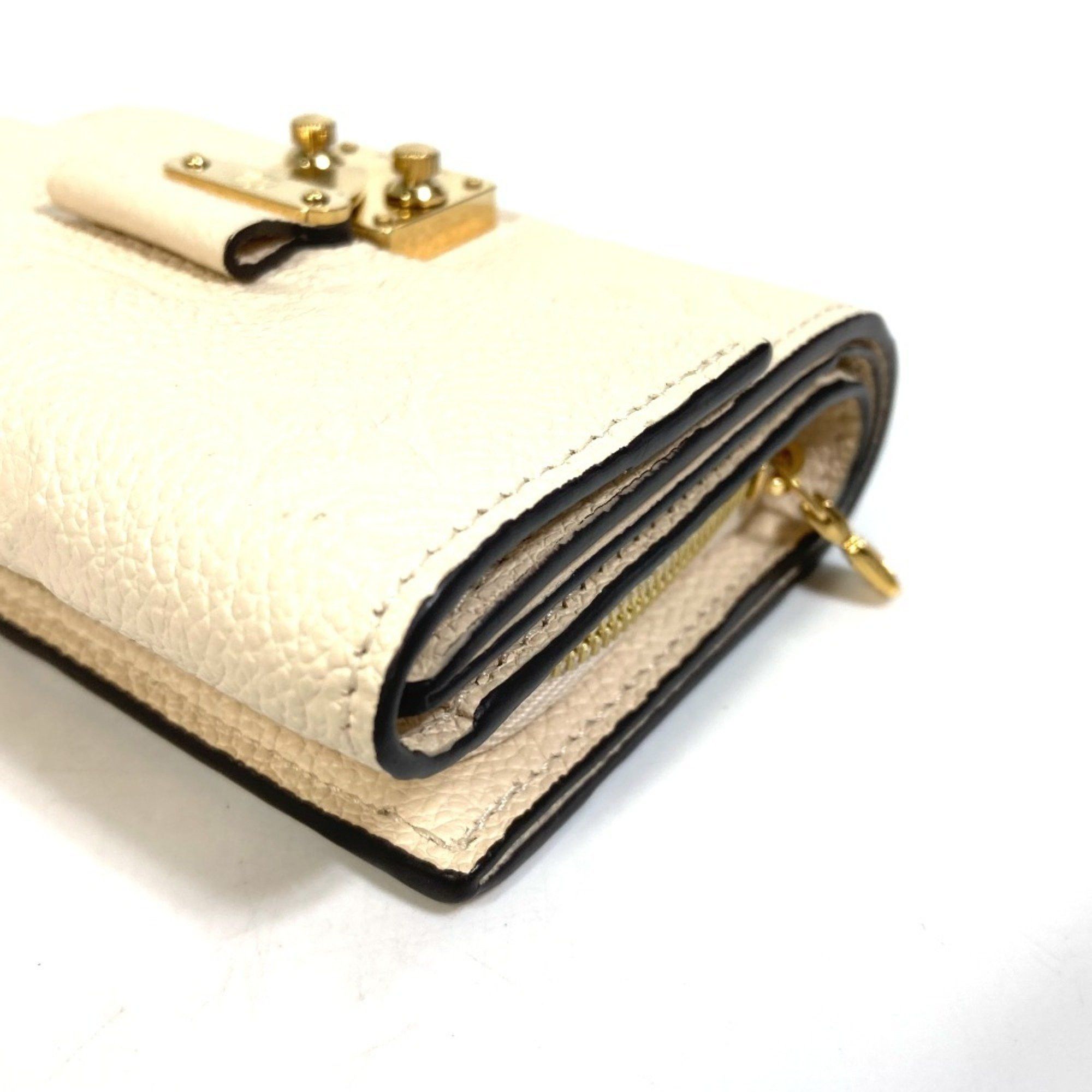 Louis Vuitton LOUIS VUITTON M81071 Monogram Empreinte Wallet, Portefeuille Metis Trifold Leather, Women's, Creme, Like New Size ONE SIZE - 8 Thumbnail