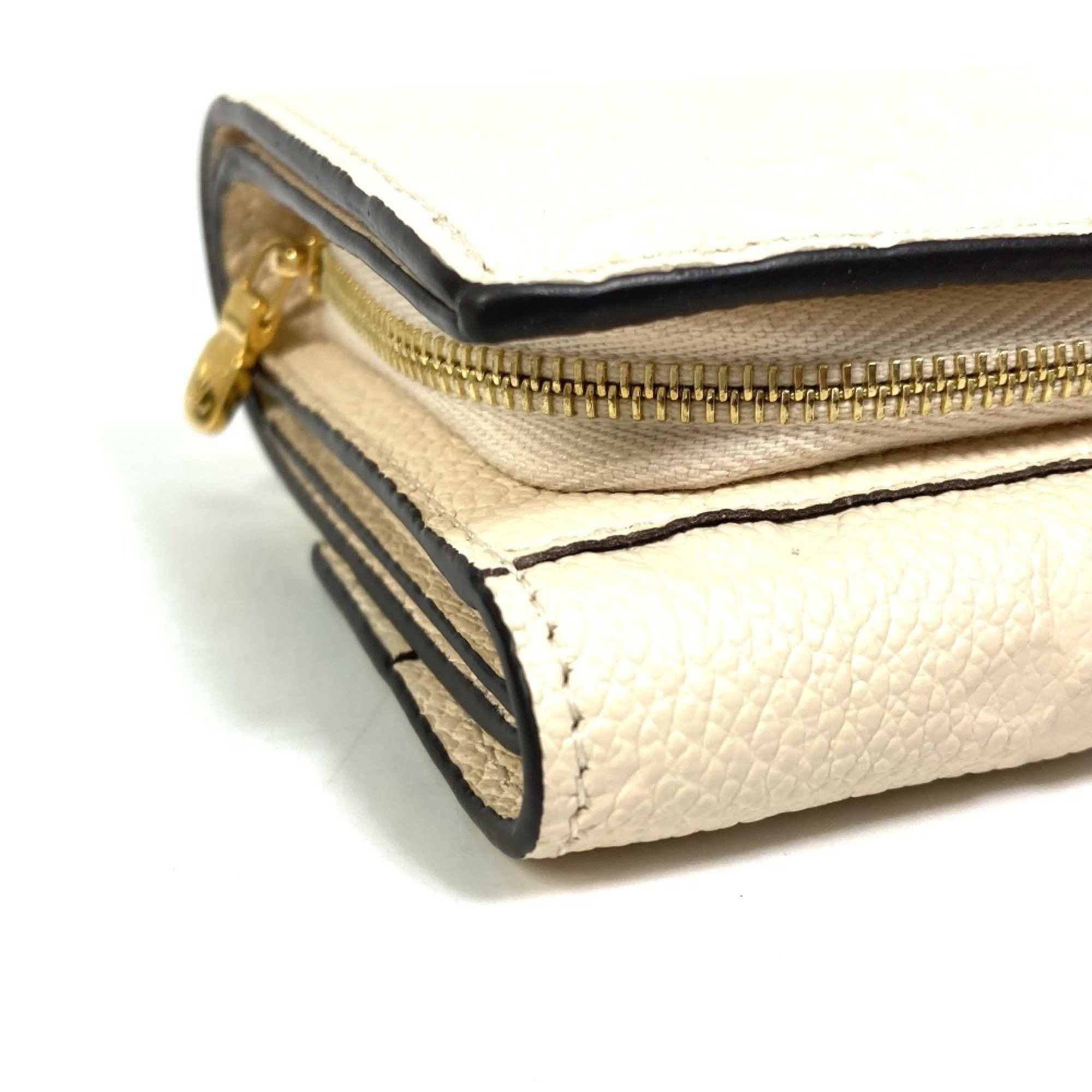 Louis Vuitton LOUIS VUITTON M81071 Monogram Empreinte Wallet, Portefeuille Metis Trifold Leather, Women's, Creme, Like New Size ONE SIZE - 6 Thumbnail