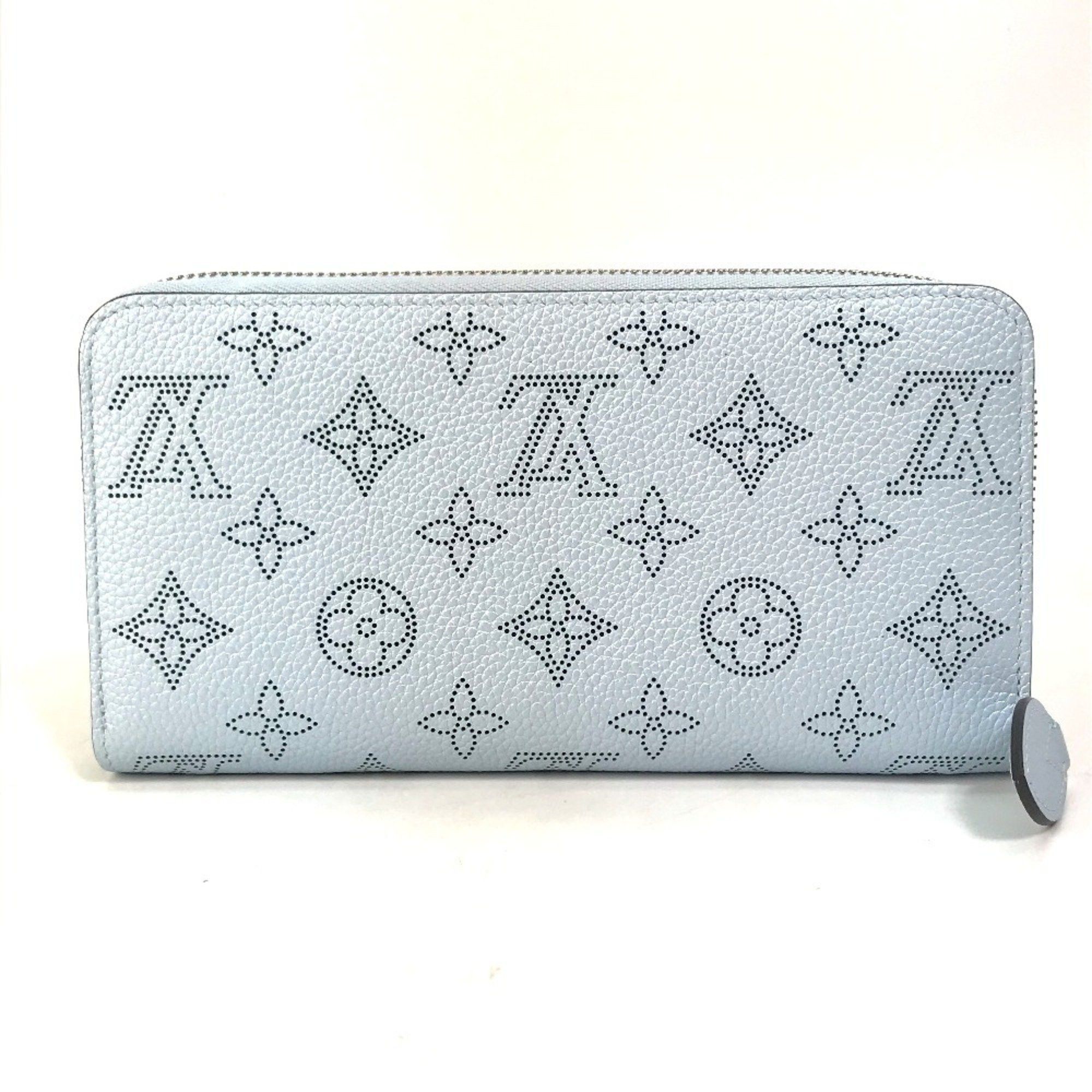 Louis Vuitton LOUIS VUITTON M82197 Monogram Mahina Zippy Wallet, Round Zipper Long Women's, Blue Size ONE SIZE - 2 Thumbnail