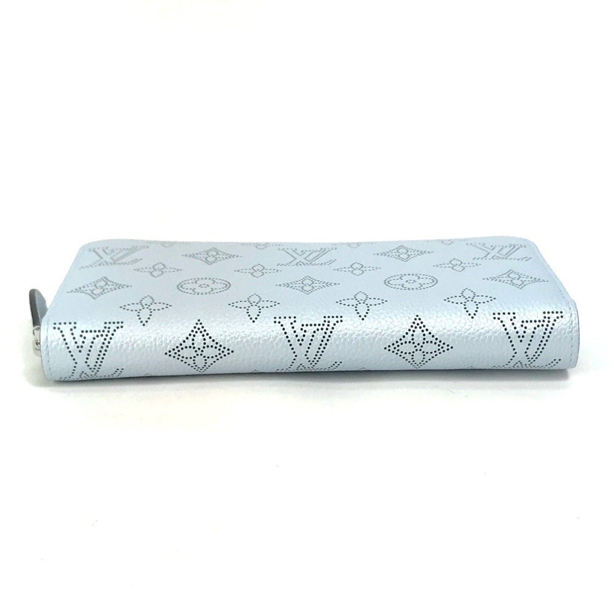Louis Vuitton LOUIS VUITTON M82197 Monogram Mahina Zippy Wallet, Round Zipper Long Women's, Blue Size ONE SIZE - 9 Thumbnail