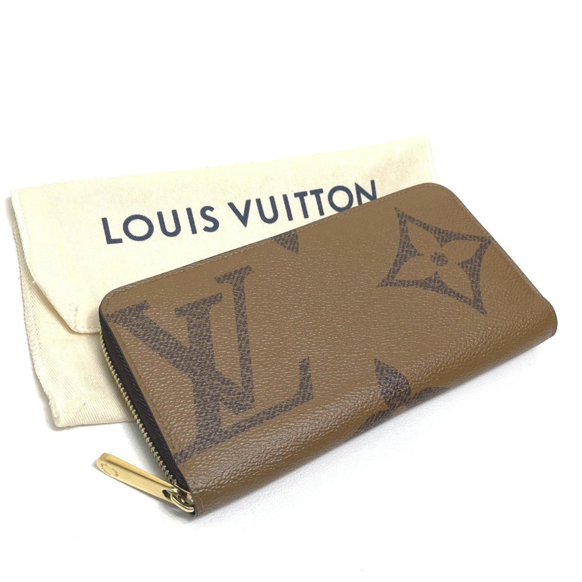 Louis Vuitton LOUIS VUITTON M69353 Monogram Giant Zippy Wallet, Canvas, Women's, Brown Size ONE SIZE - 9 Thumbnail