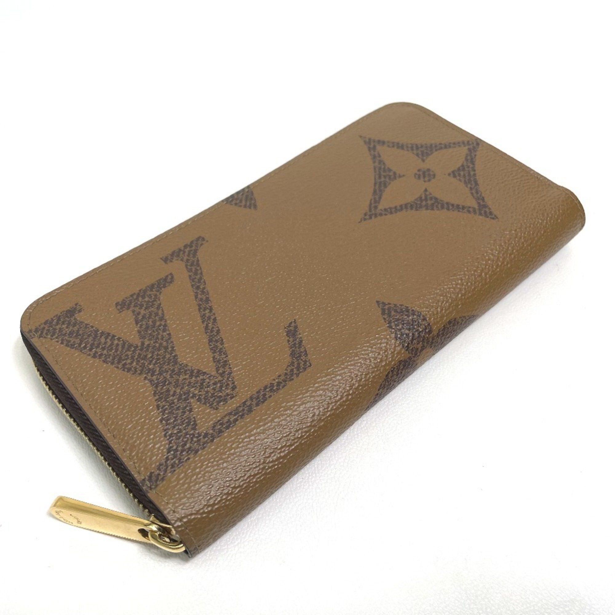 Louis Vuitton LOUIS VUITTON M69353 Monogram Giant Zippy Wallet, Canvas, Women's, Brown Size ONE SIZE - 2 Thumbnail