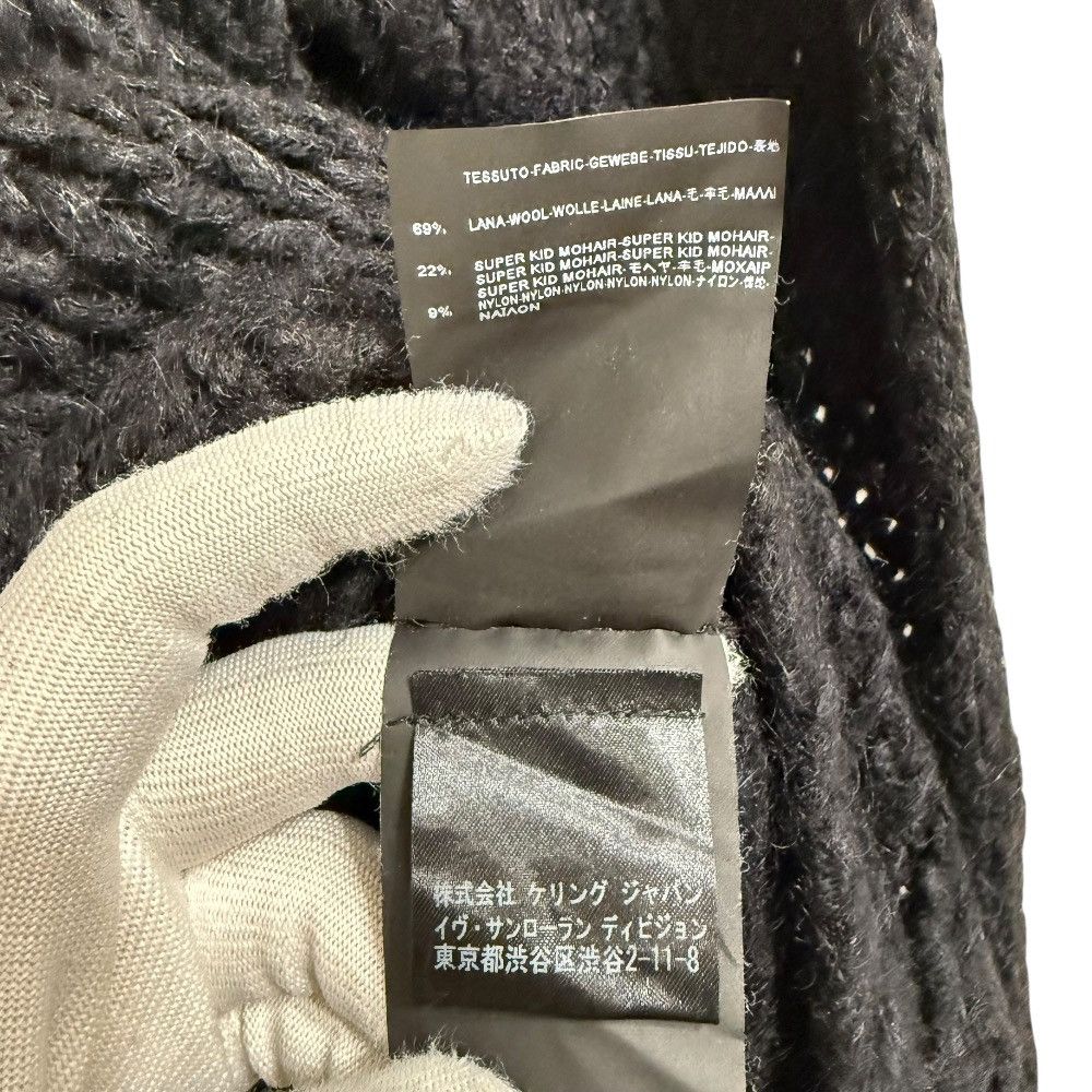 Yves Saint Laurent Yves Saint Laurent Saint Laurent Paris Mohair Blend Knitwear Natural Material Tops Size ONE SIZE - 4 Thumbnail