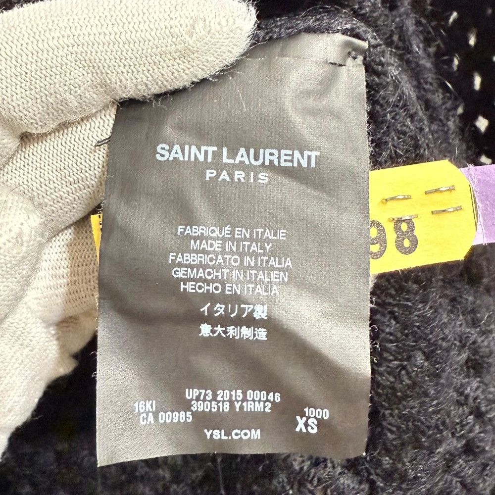 Yves Saint Laurent Yves Saint Laurent Saint Laurent Paris Mohair Blend Knitwear Natural Material Tops Size ONE SIZE - 5 Thumbnail