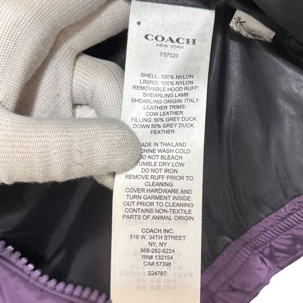 Coach Coach Coach Nylon Down Jacket Others Outerwear F57029 DUTY FREE for USA Size ONE SIZE - 6 Thumbnail