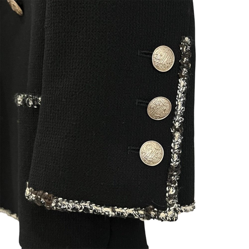 Chanel Chanel Chanel COCO Camellia Emblem Wool Tweed Jacket Others Outerwear P24937 DUTY FREE for USA Size ONE SIZE - 4 Thumbnail