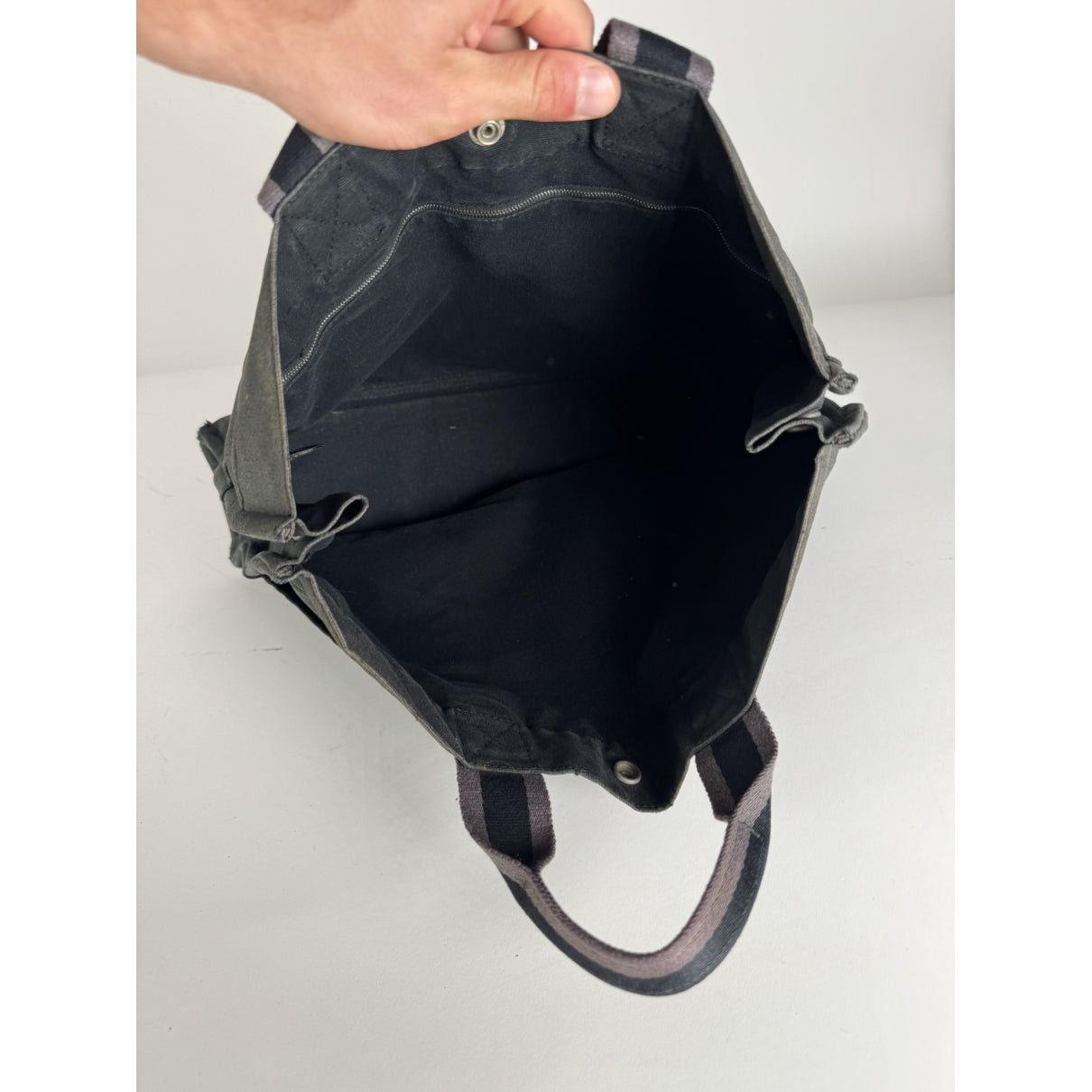 Other Hermès Black Cotton Handbag Size ONE SIZE - 2 Thumbnail