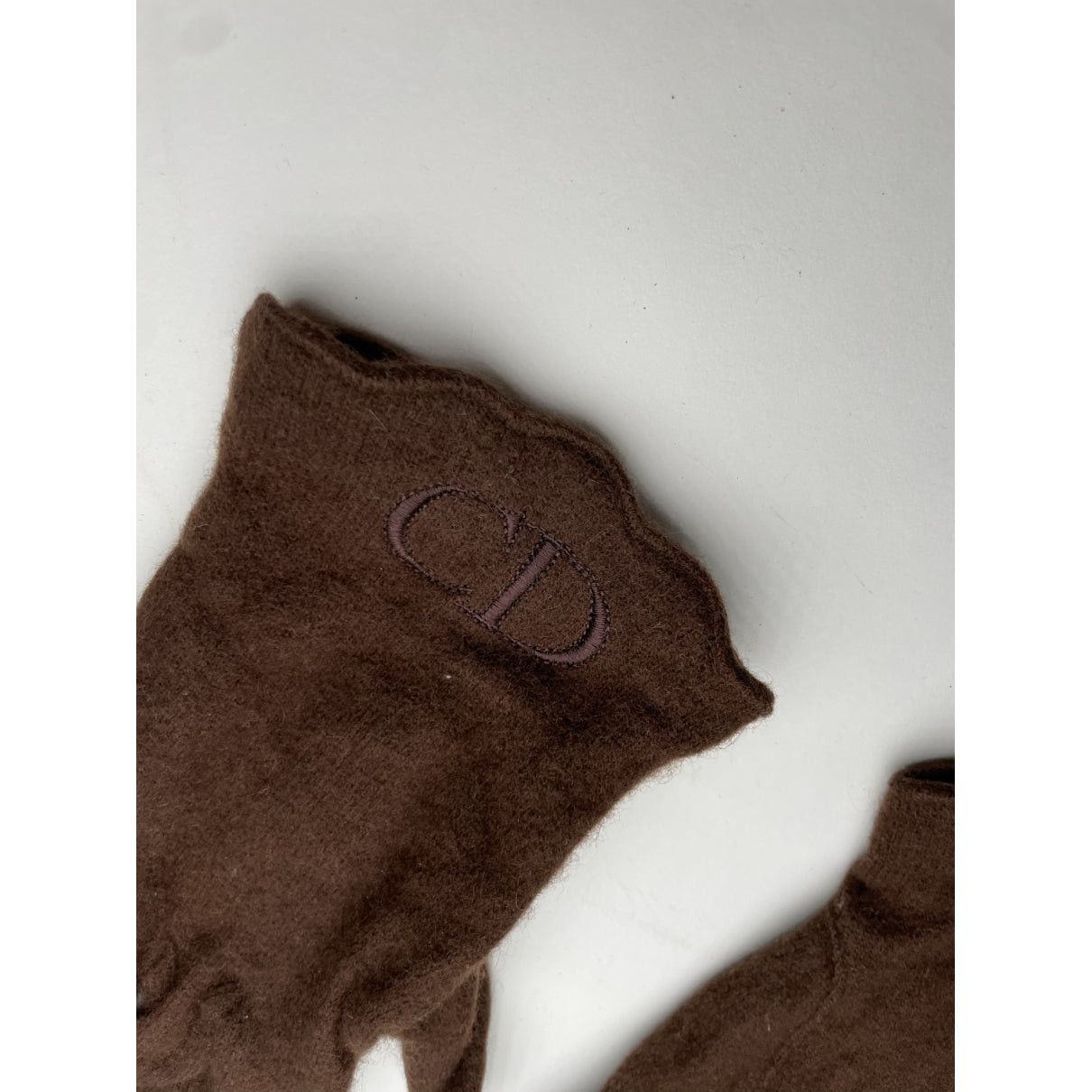 Dior Brown Wool Glove Size ONE SIZE - 2 Thumbnail