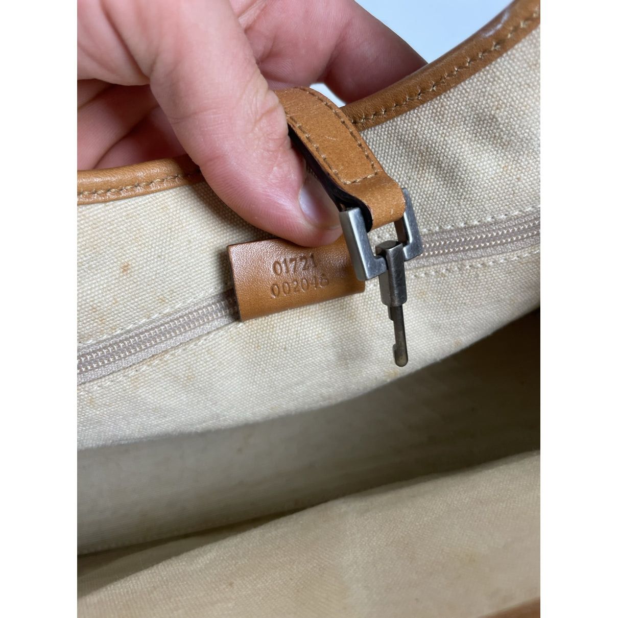 Gucci Jackie Vintage Beige Leather Handbag Size ONE SIZE - 5 Thumbnail