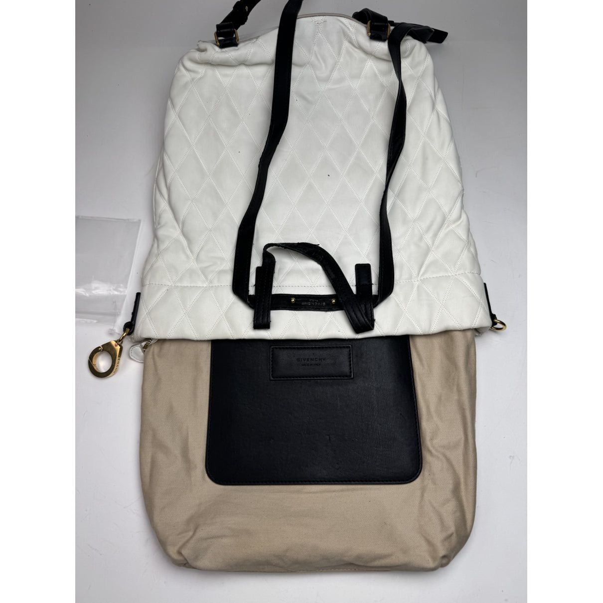 Givenchy Black Vegan Leather Backpack Size ONE SIZE - 3 Thumbnail