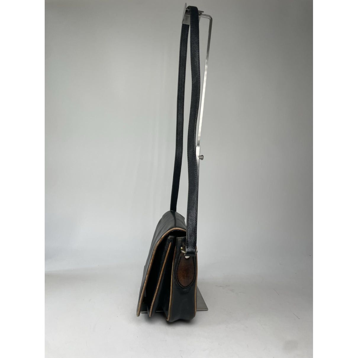 Celine Folco Black Leather Handbag Size ONE SIZE - 3 Thumbnail