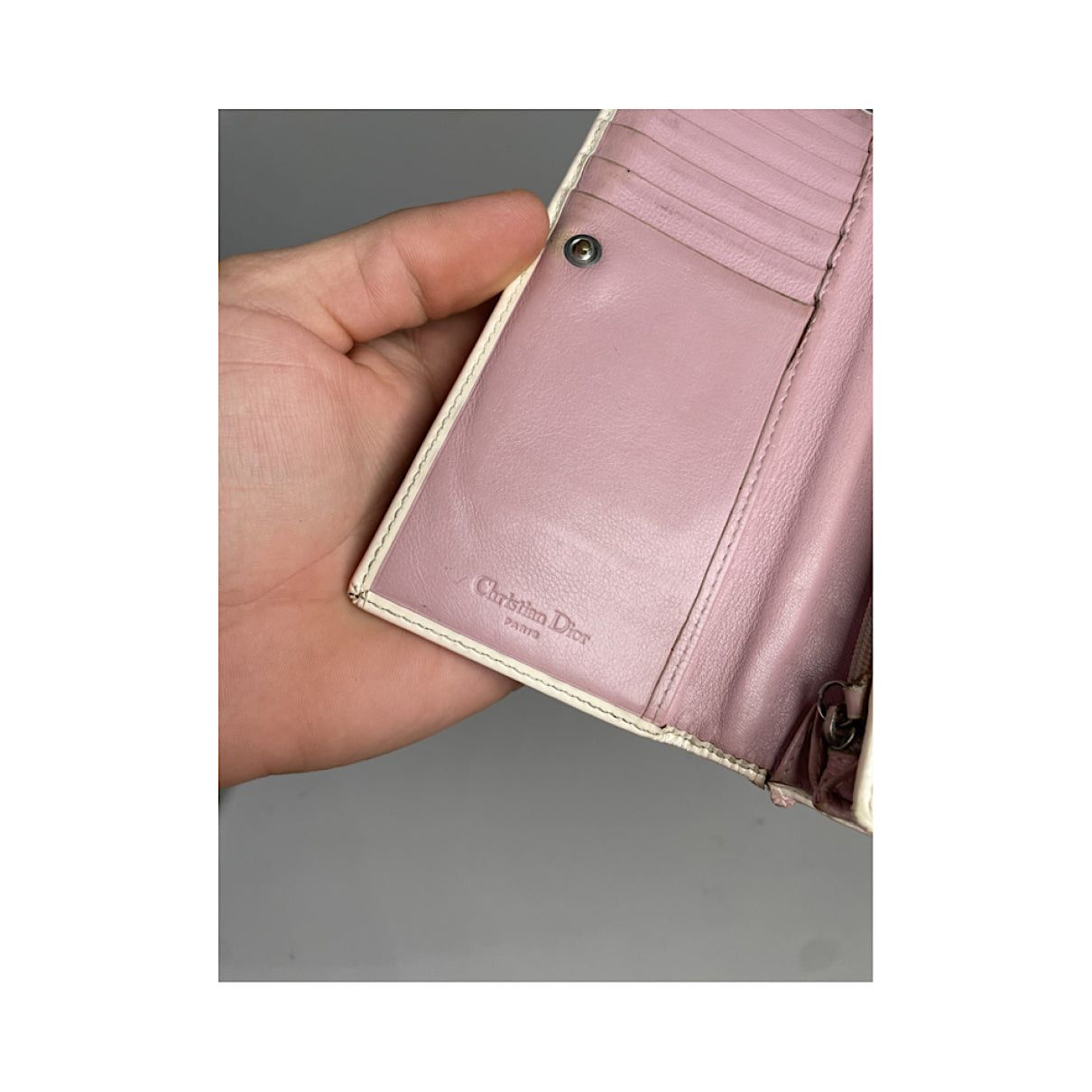 Dior Saddle Pink Leather Wallet Size ONE SIZE - 4 Thumbnail