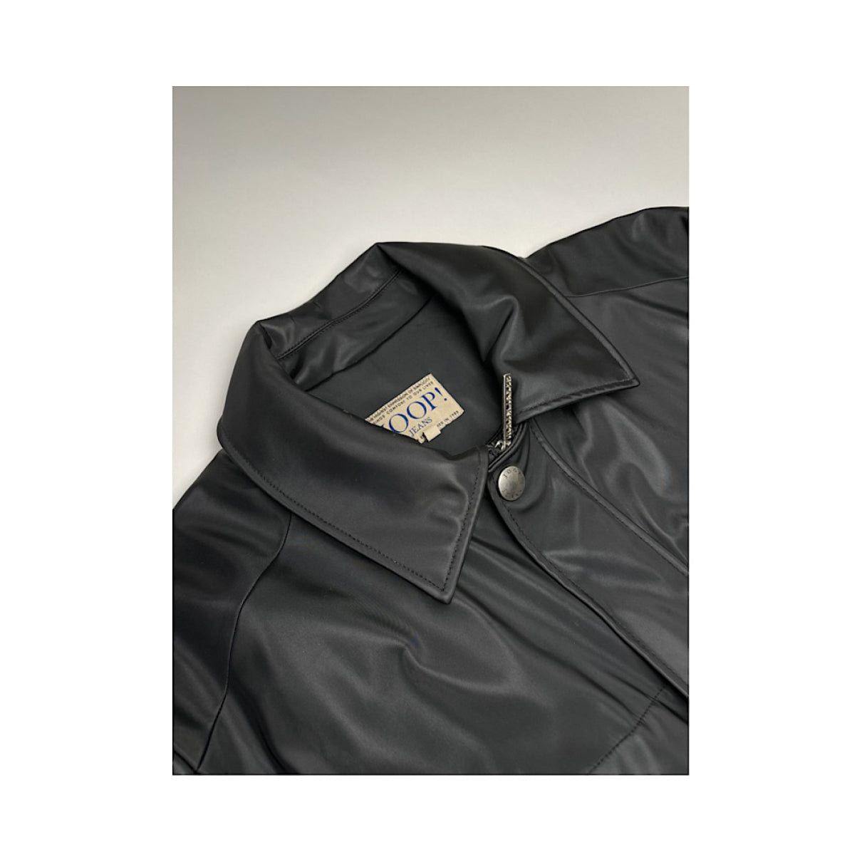 Joop! Black Leather Jacket Size XL / US 12-14 / IT 48-50 - 3 Thumbnail