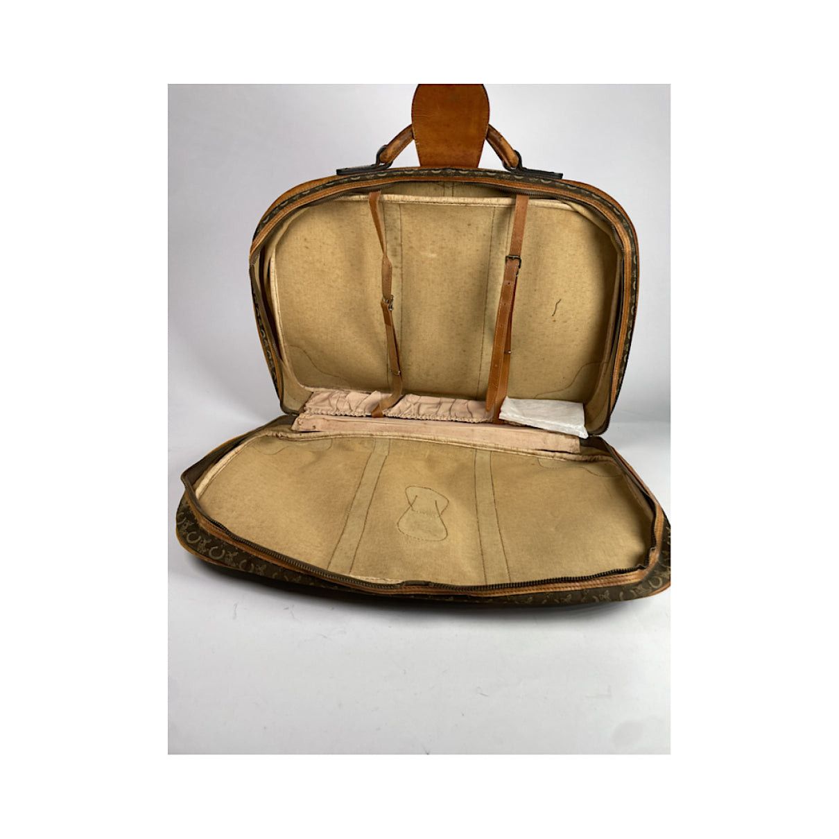 Celine Triomphe Vintage Brown Leather Travel Bag Size ONE SIZE - 3 Thumbnail