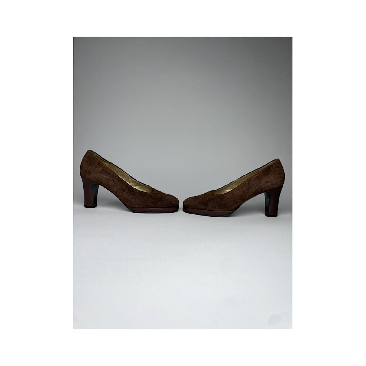 Yves Saint Laurent Brown Leather Heel Size US 4.5 / IT 34.5 - 2 Thumbnail