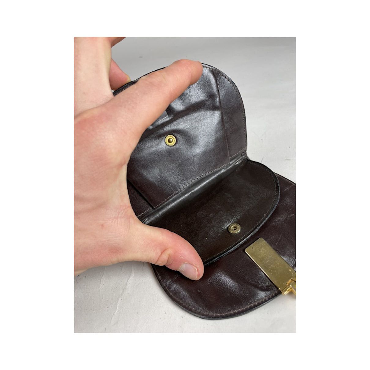 Fendi Baguette Brown Wool Wallet Size ONE SIZE - 4 Thumbnail