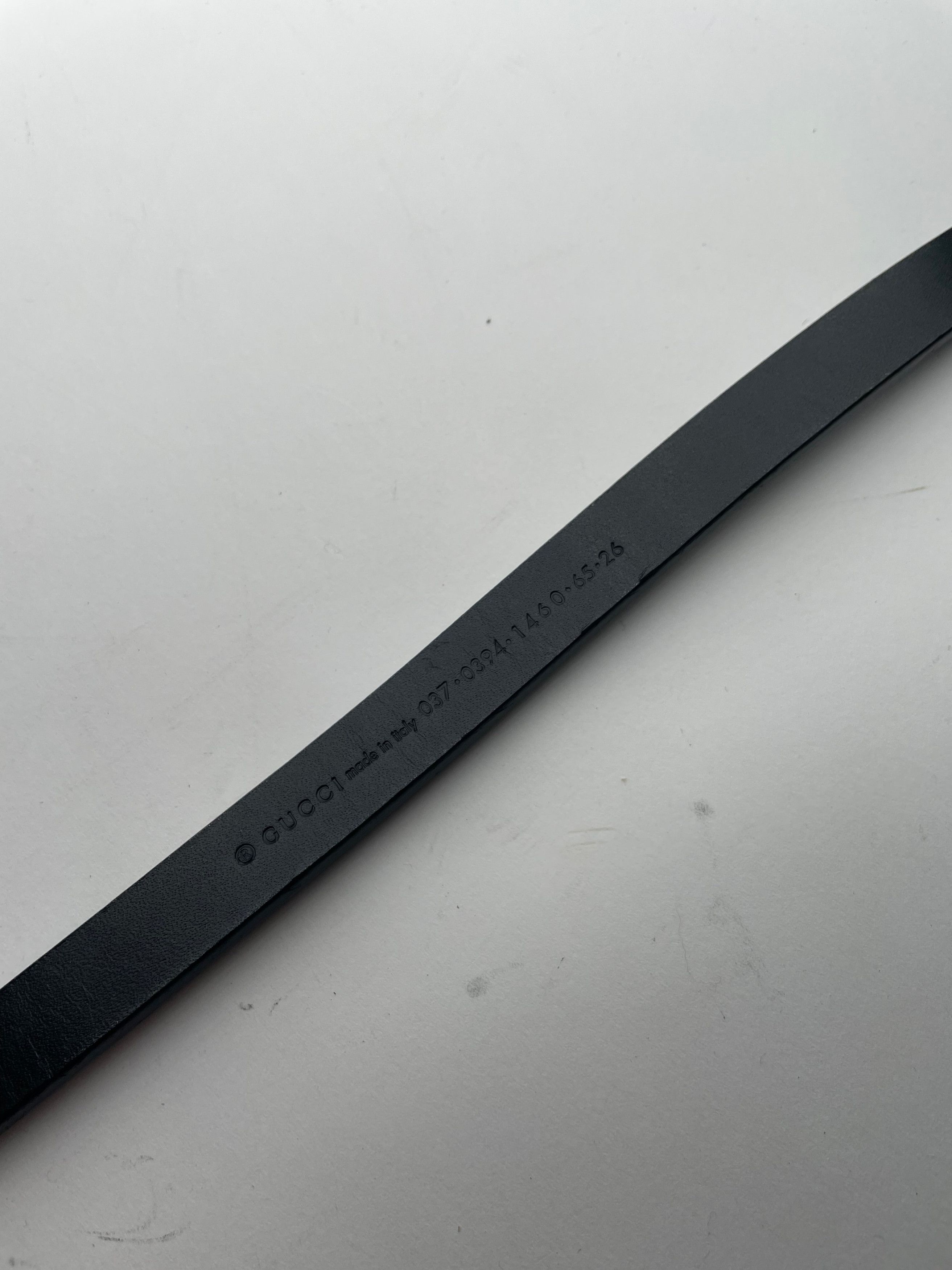 Gucci Vintage Leather Belt Black Size ONE SIZE - 4 Thumbnail