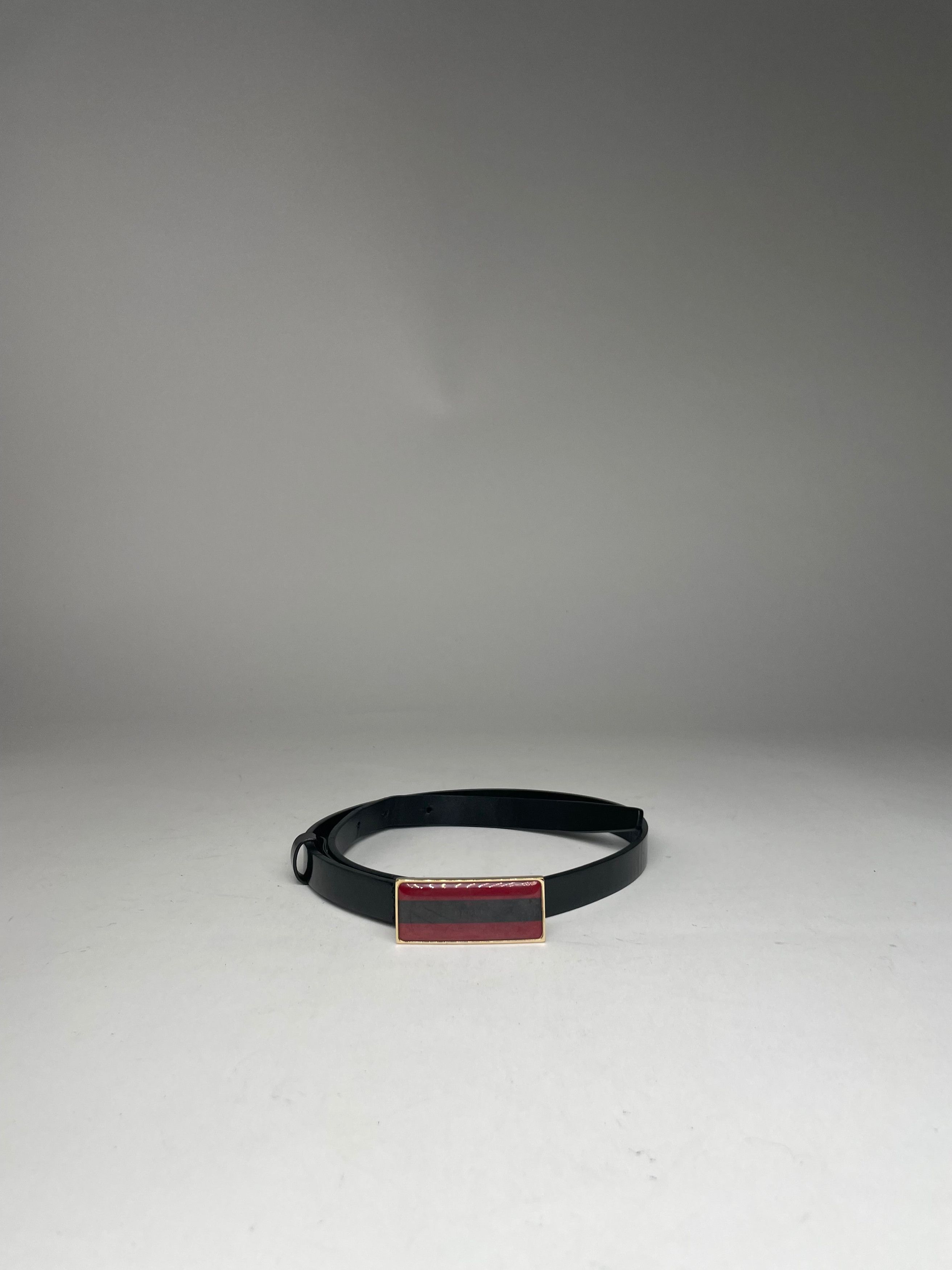 Gucci Vintage Leather Belt Black Size ONE SIZE - 6 Thumbnail