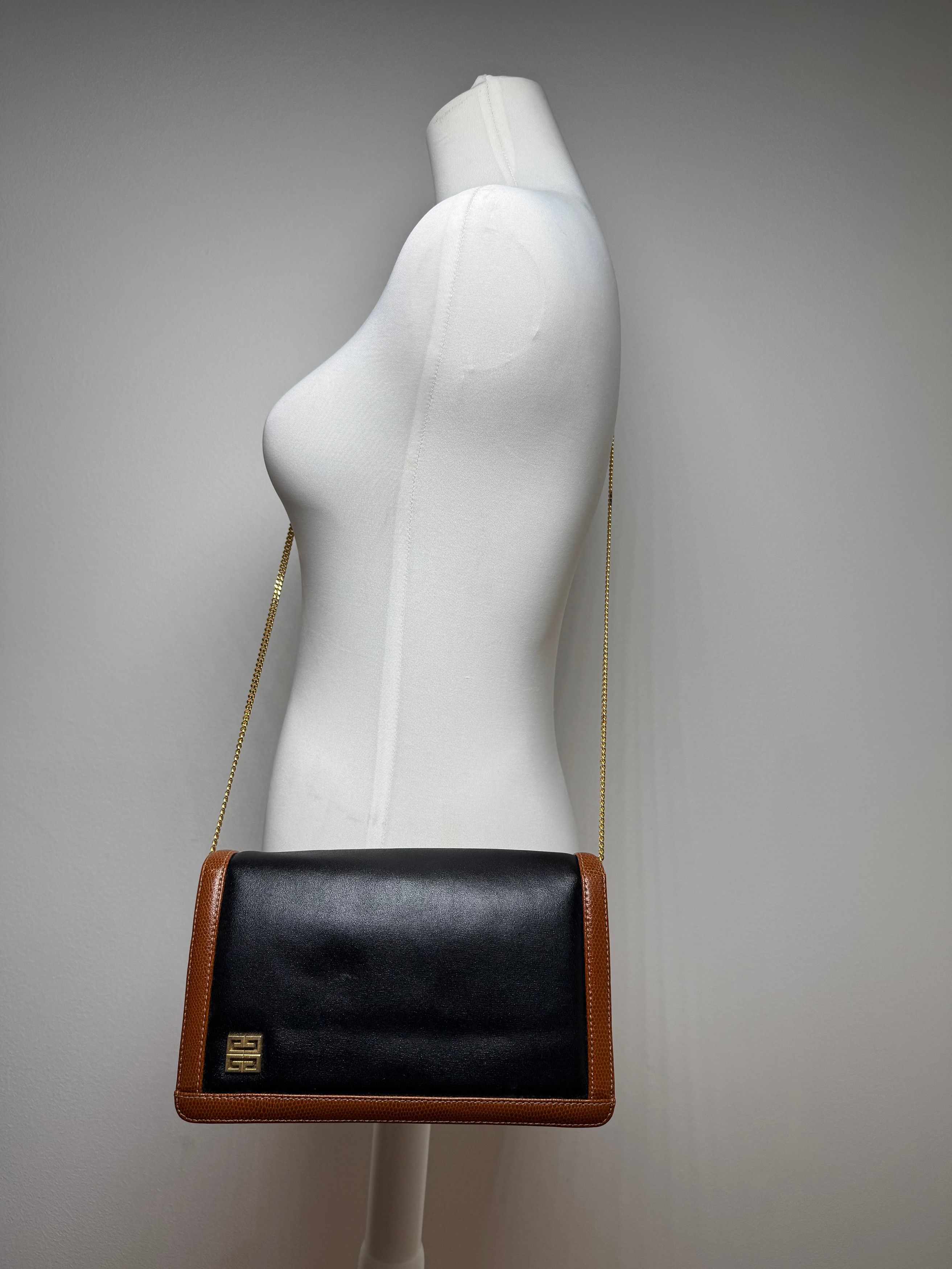 Givenchy Vintage 4G Leather Bag Black Brown Size ONE SIZE - 8 Thumbnail