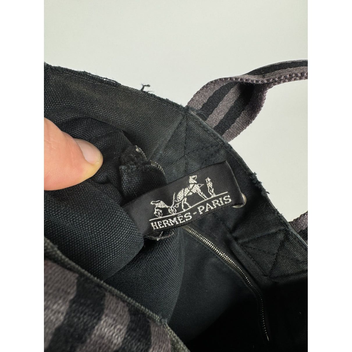 Other Hermès Black Cotton Handbag Size ONE SIZE - 5 Thumbnail