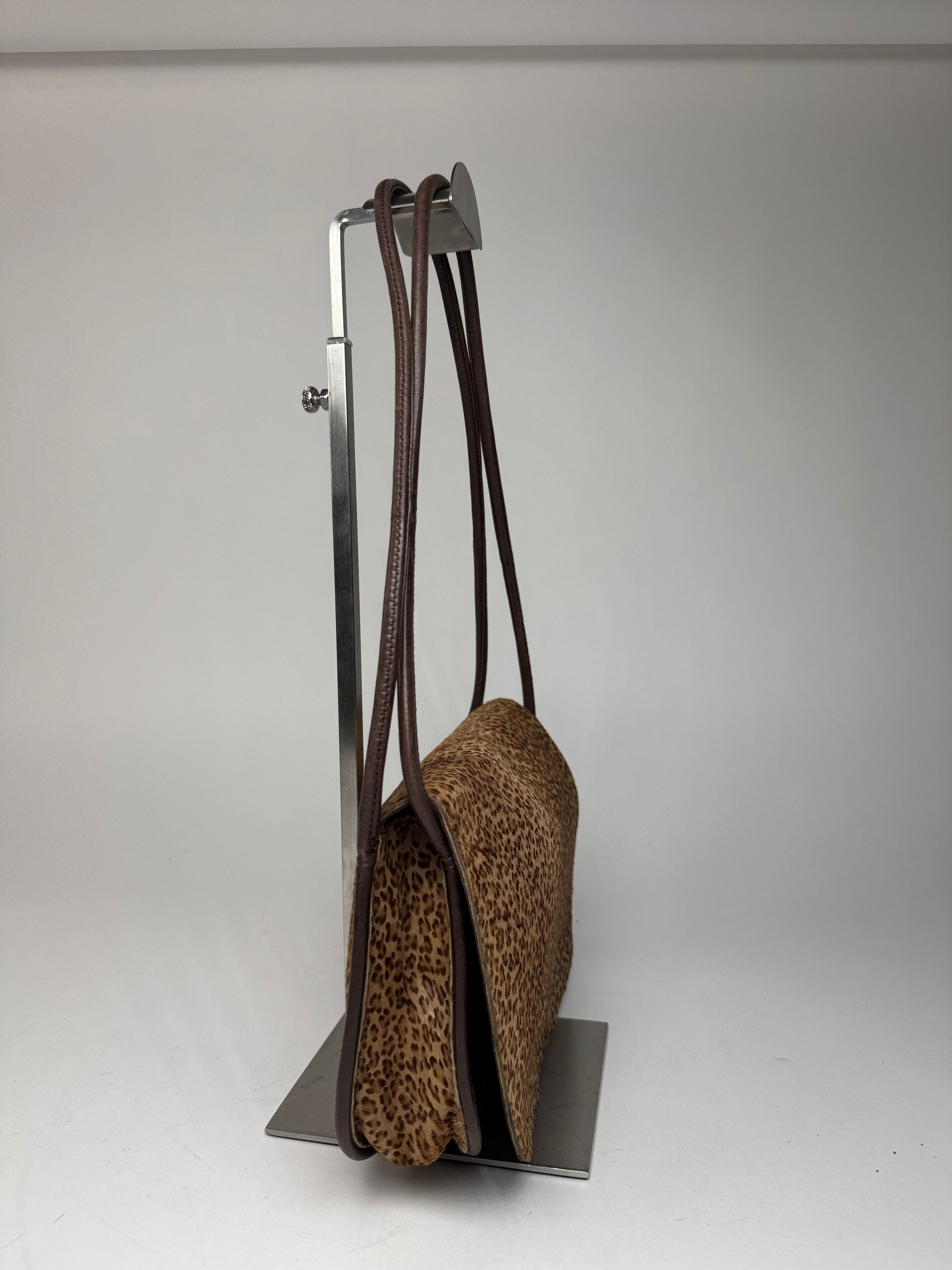 Bottega Veneta Vintage Fur Leather Bag Leopard Brown Size ONE SIZE - 9 Thumbnail