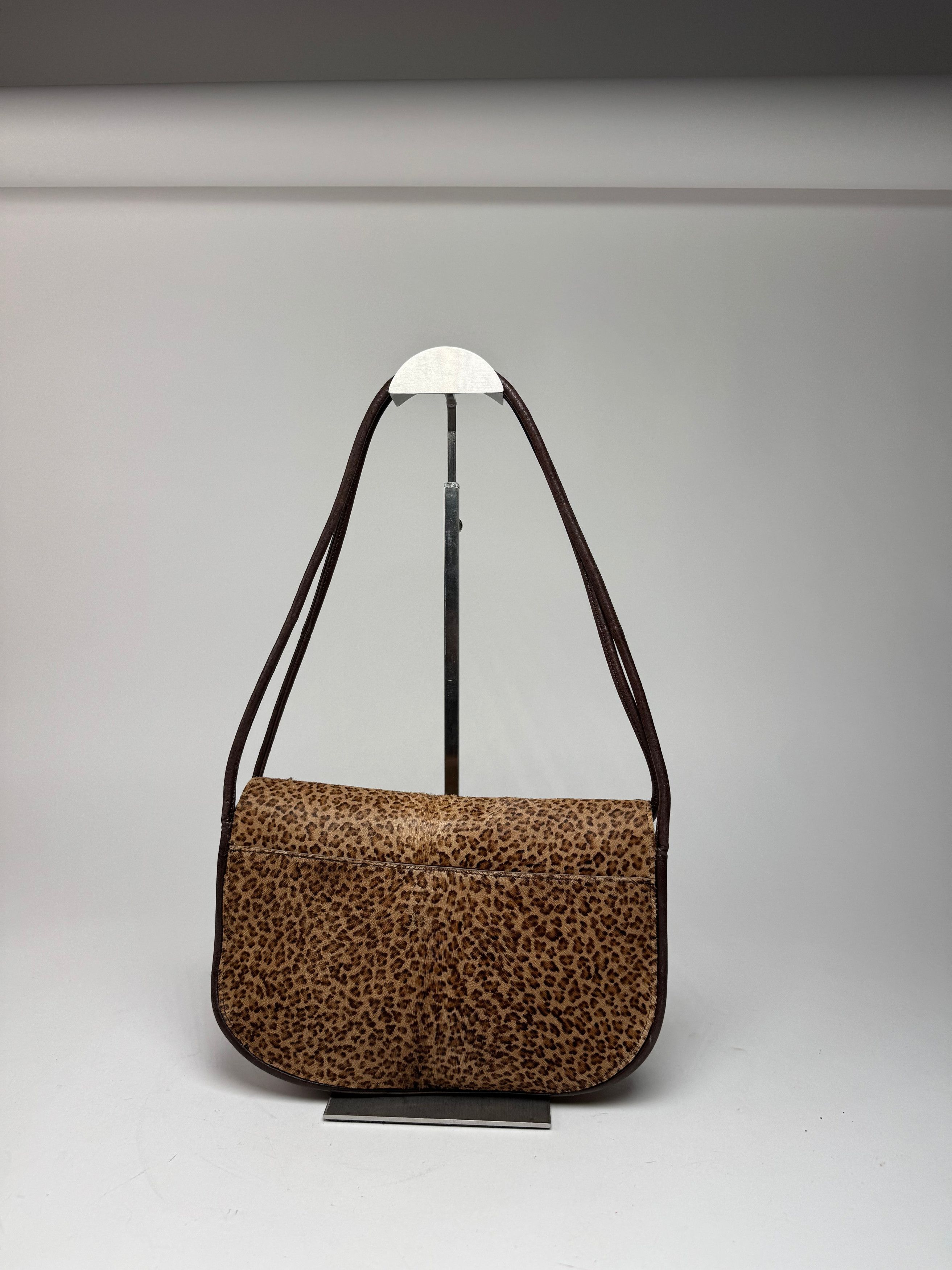 Bottega Veneta Vintage Fur Leather Bag Leopard Brown Size ONE SIZE - 8 Thumbnail