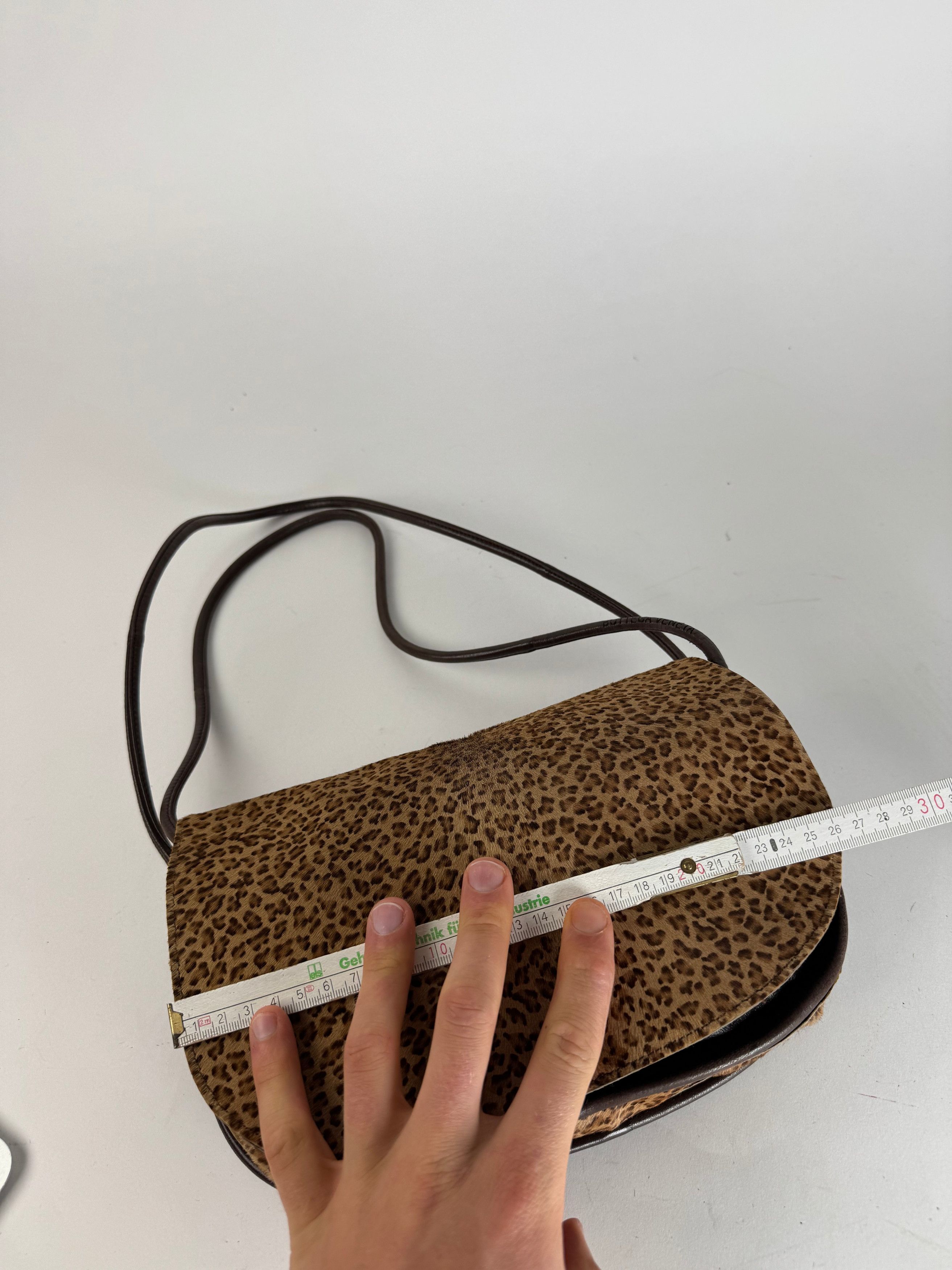 Bottega Veneta Vintage Fur Leather Bag Leopard Brown Size ONE SIZE - 12 Thumbnail
